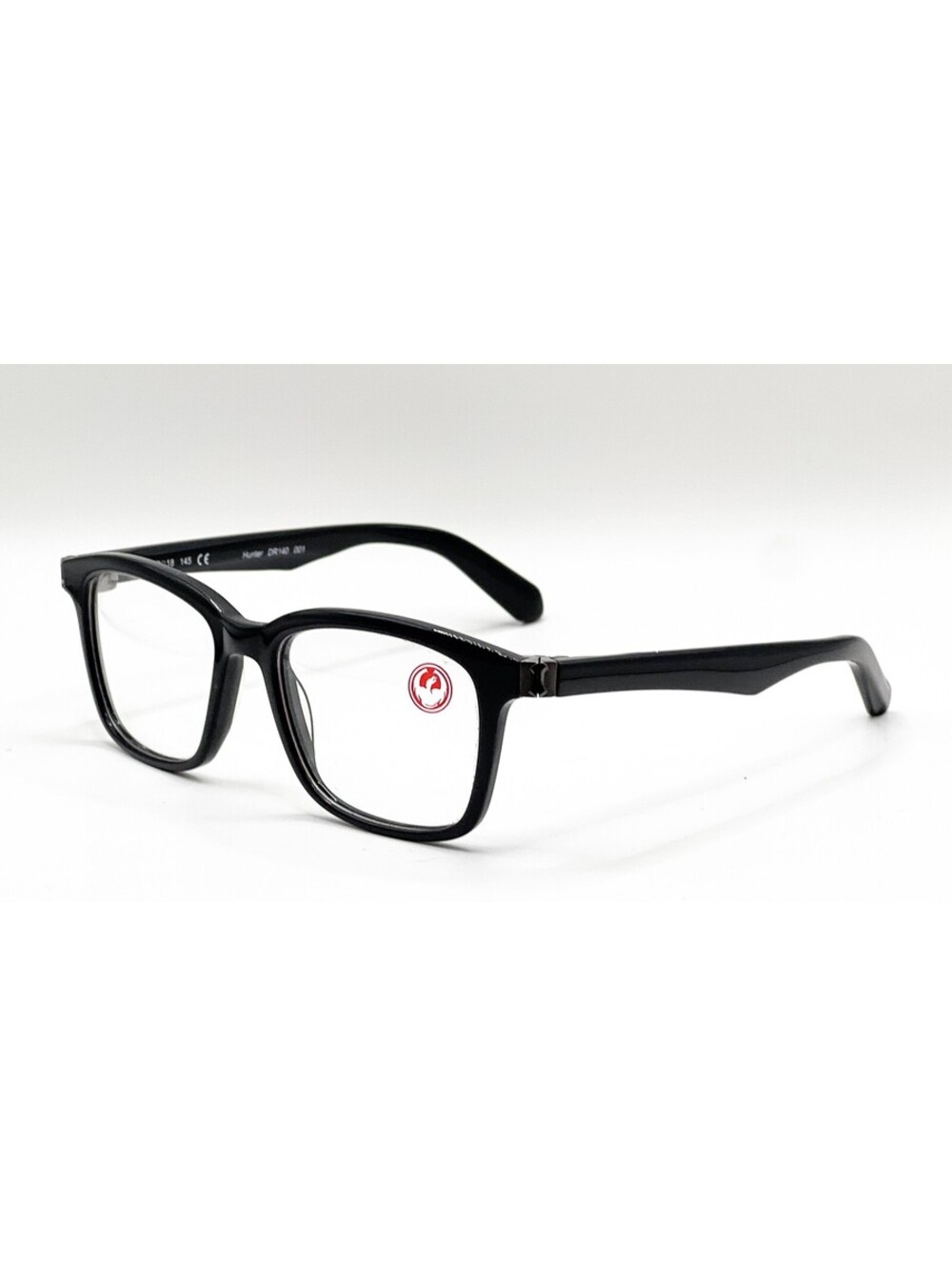 Dragon Hunter DR140 001 Black Square Authentic Eyeglass Frames 52-18